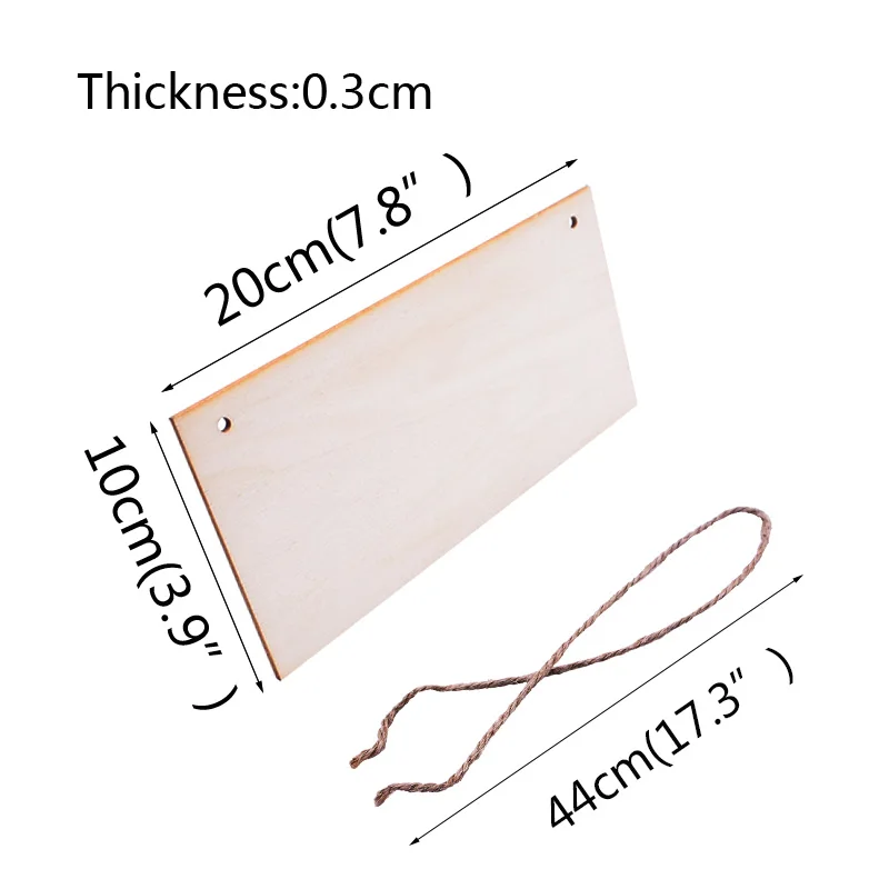 1 шт. прямоугольный деревянный подвесной жетон для собак|Украшения своими руками