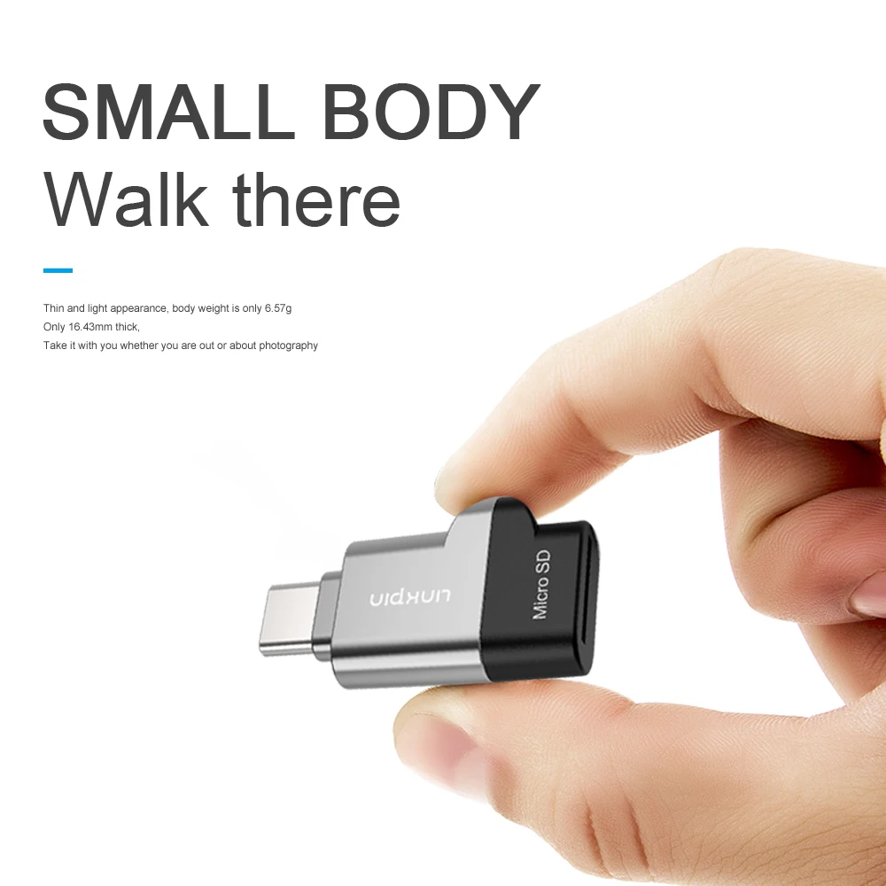 LINKPIN OTG USB 3 1 SD и Micro кардридер с органайзером памяти Силиконовый чехол порта-A и-C |