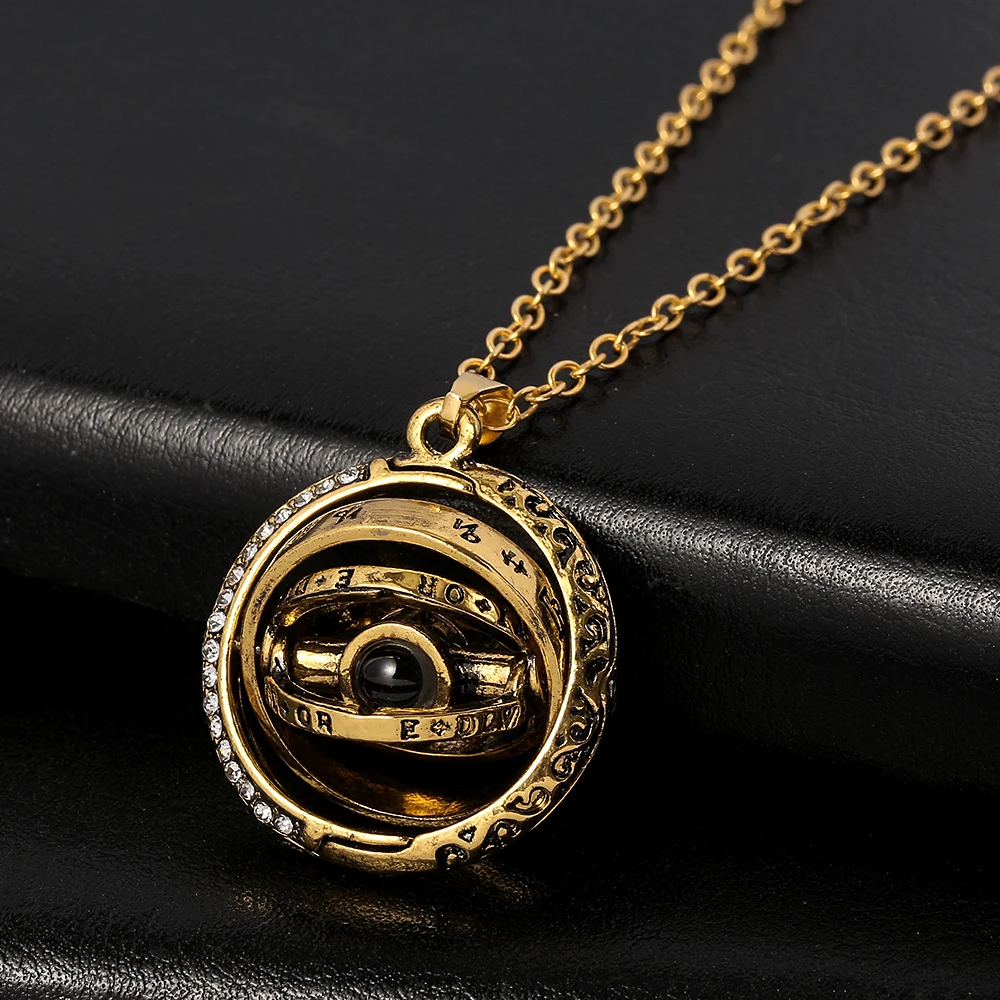 Astronomical Ball Projection Necklace 100 Languages I Love You Pendant Necklace Men Couple Necklace Jewelry