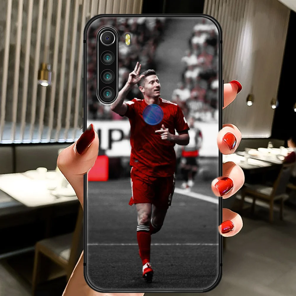 

Munich Lewandowski Football Phone Case Cover Hull For XIAOMI Redmi 7a 8a S2 K20 NOTE 5 5a 6 7 8 8t 9 9s Pro Max black Cover