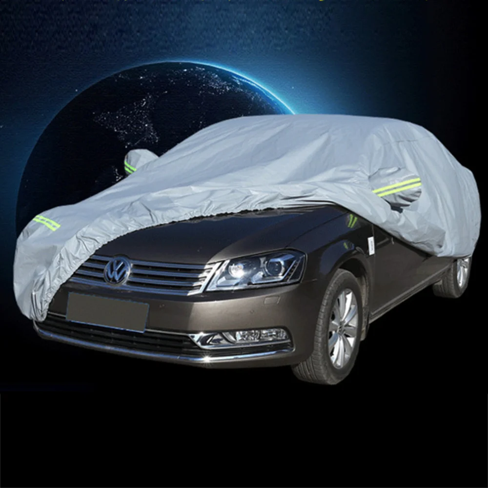 

Universal Full Car Snow Ice Waterproof Sun UV Rain Shade Cover Outdoor Protector - Size