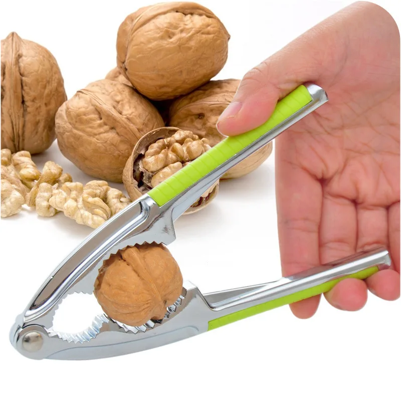 

Non-slip handle Almond Walnut Pecan Crack Hazelnut Hazel Filbert Nut Kitchen Nutcracker Sheller Clip Tool Clamp Plier Cracker