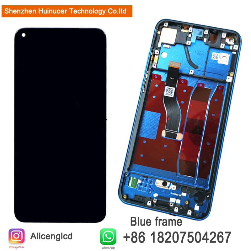 Для huawei Honor View V20 ЖК дисплей оригинальный экран с рамкой 6 4 &quotNova сенсорный