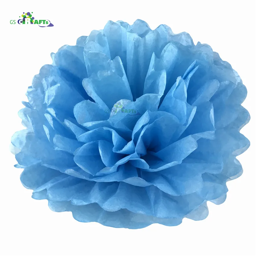 21.Blue Высота каблука 10 см, каблук 15 см, 20 см, 25 см, свадебных платьев, декоративных изделий и Бумага помпонами Pom Poms 4 6 8 10 дюймов шары вечерние дома декоративная ткань украшения ко дню рождения - Цвет: 21.Blue