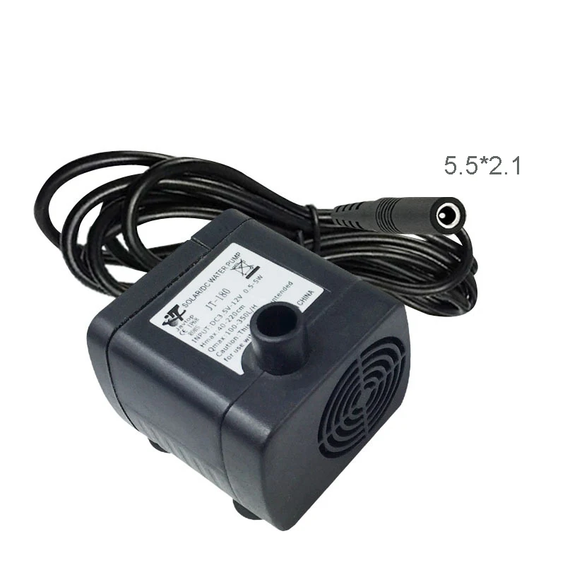 180 Typ Мини 12V/24V DC погружной водяной насос маленький 350L/ч FMax | Обустройство дома