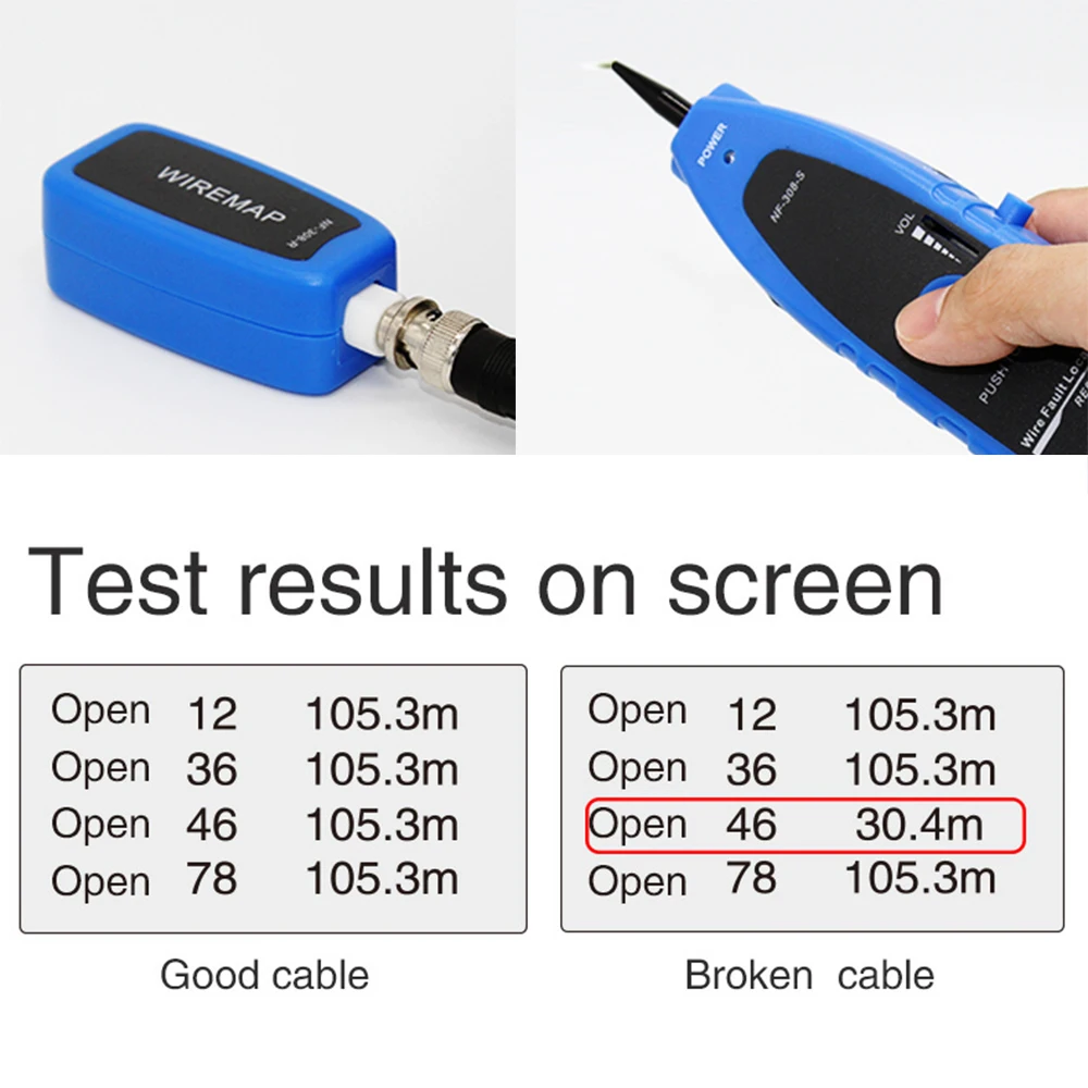 NOYAFA NF 308B сети Ethernet LAN тестер трекер телефон 5E 6E RJ45 11 провод usb кабель коаксиальный