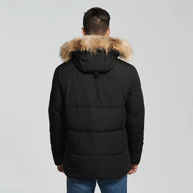 2020 Парка Зимняя Мужская Пальто Мужское Зимнее Хлопковое Черная Куртка Длинная