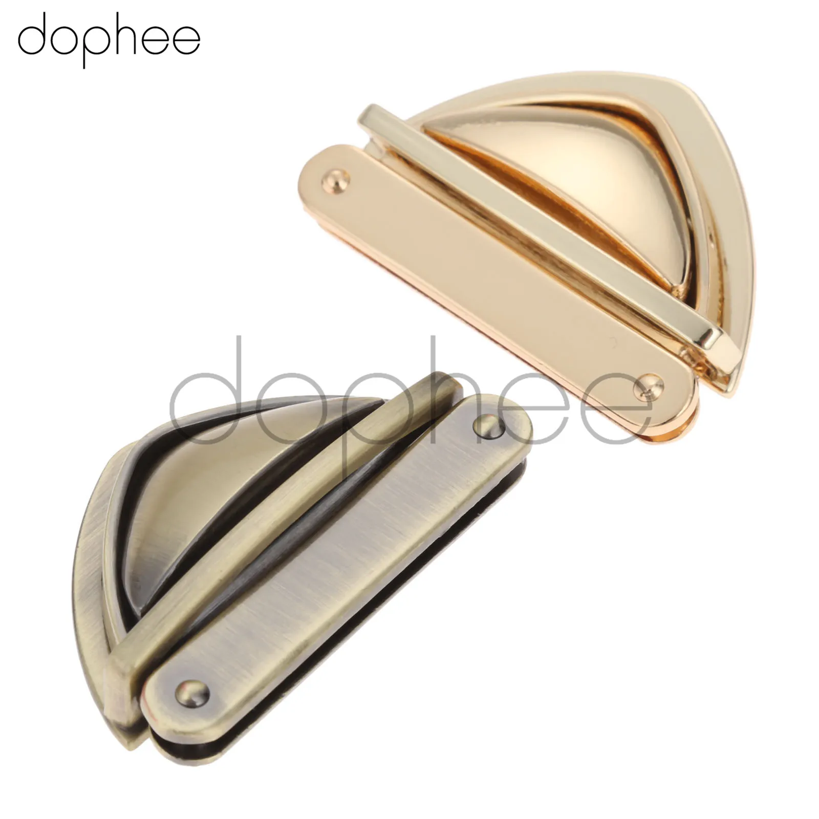 Dophee 1 комплект запорный замок застежка защелка застежки-пряжки для кожаной сумки Сумка кошелек DIY 4 цвета