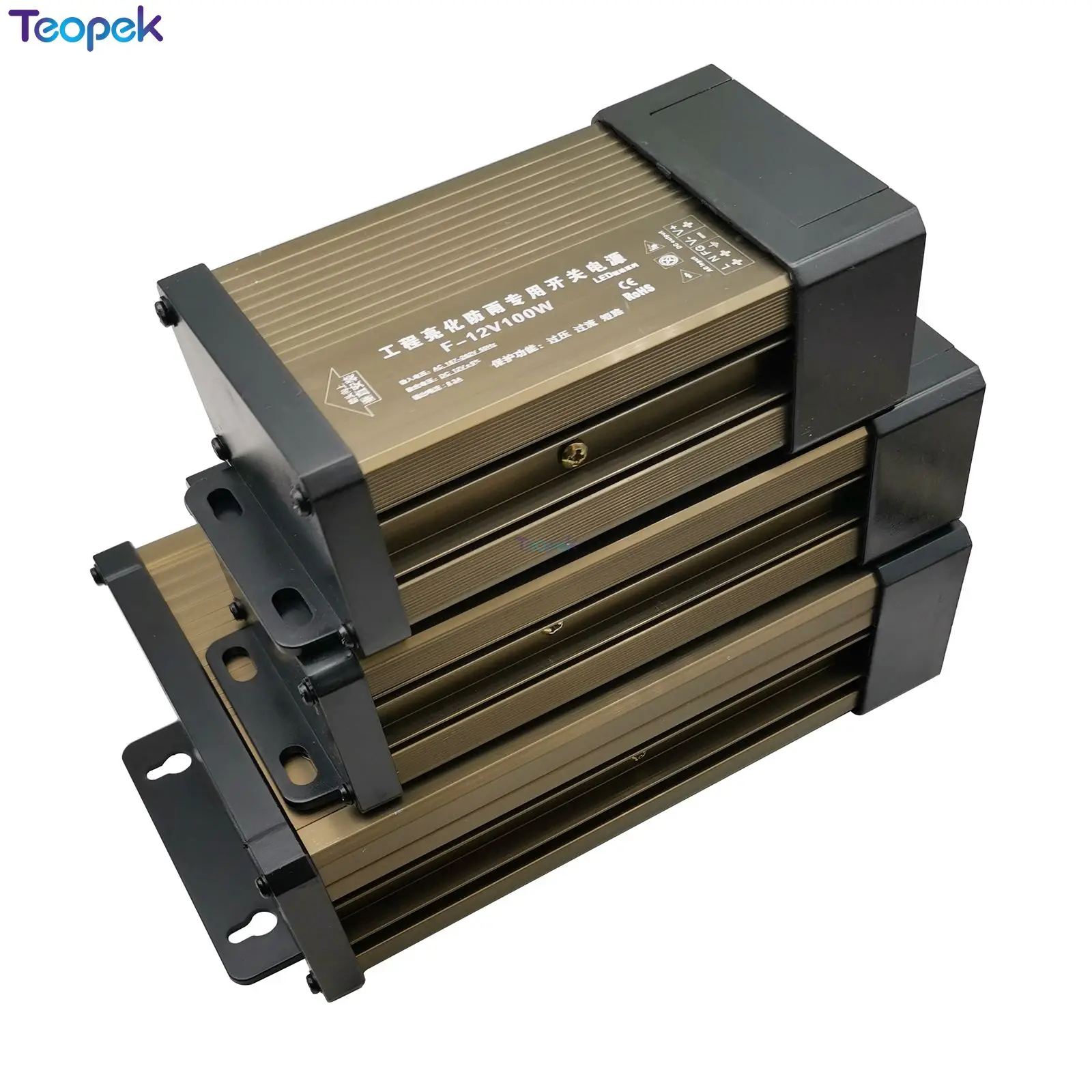 Непромокаемый переключатель питания IP43 DC12V 60 Вт 100 Вт 150 Вт 200 Вт 300 Вт 400 Вт 12 В светодиодный уличный трансформатор DC 12 В