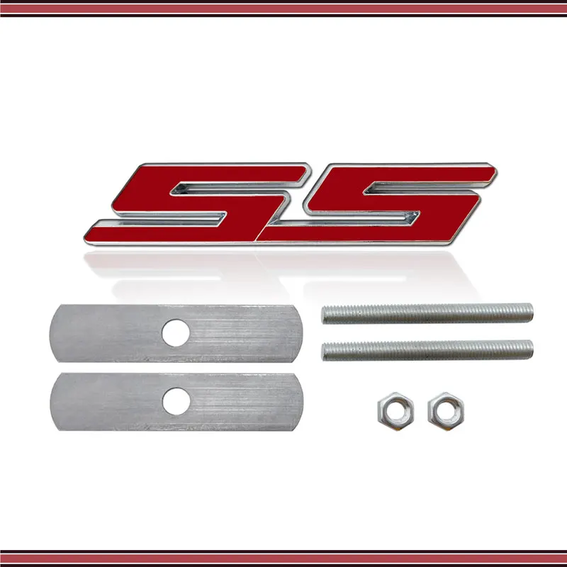 Металлическая 3d-эмблема с буквами SS 1 шт. значок-наклейка на переднюю решетку