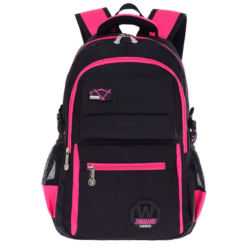 Большой рюкзак для девочек средней и начальной школы, Детский водонепроницаемый нейлоновый