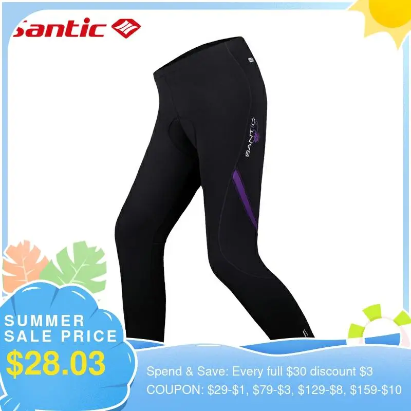 Женские велосипедные штаны Santic с 3D подкладкой женские трико для горных