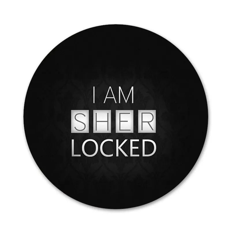 58 мм 221B i am Sherlock модные Значки украшения Броши Металлические для рюкзака | Дом и