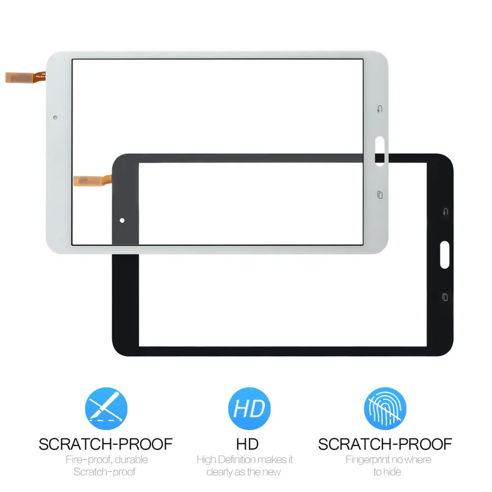 Сенсорная панель 8 &quotЧерный/Белый для Samsung Galaxy Tab 4 0 T330 сенсорный экран дигитайзер