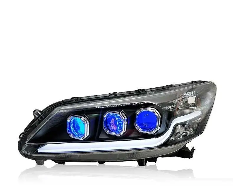 Сигнальные Автомобильные светодиодные Drl Cob дневные ходовые наружные фары передние противотуманные задние Автомобильные фары в сборе 16 17 для Honda Accord