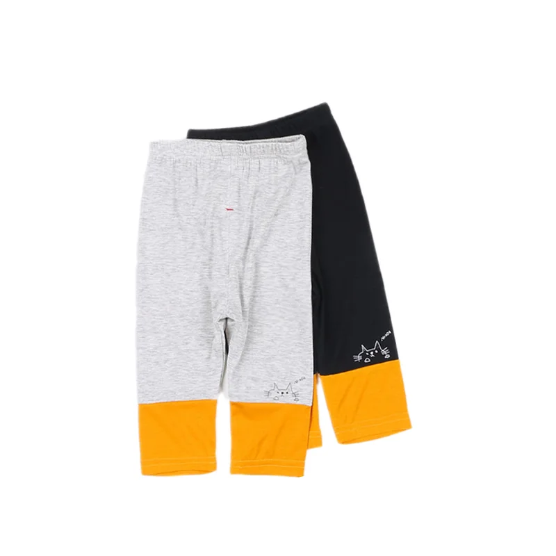 

New Toddler Calf Length Girls Cotton Summer Cropped Trousers Pencil Pants Infants 2-6 Years Clothes Kids Boutique Costume
