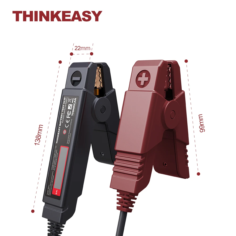 Тестер автомобильного аккумулятора THINKCAR Thinkeasy анализатор зарядного устройства 12