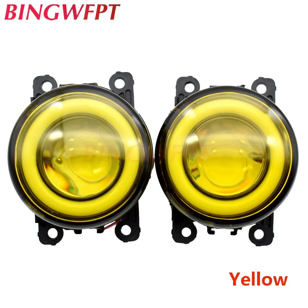 2 шт. автомобильный H11 Светодиодный противотуманный фонарь Angel Eye light со стеклом len 12 В для OPEL AGILA B Signum Tigra Twntop Vectra C для Citroen C3 C4