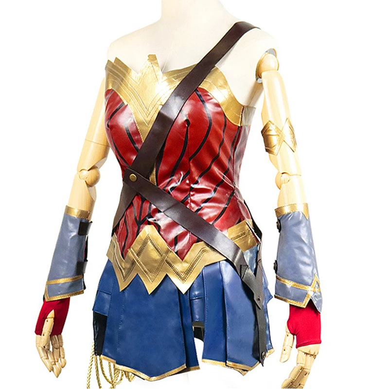 Фильм Чудо-Женщина Супергерой из Лиги Справедливости мультяшный костюм для