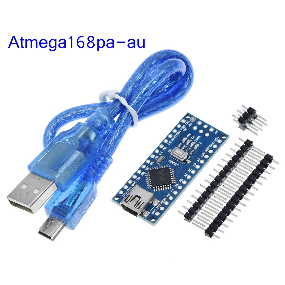 Мини USB с Загрузчиком Nano 3 0 контроллер совместим arduino CH340 драйверами 16 МГц NANO V3.0