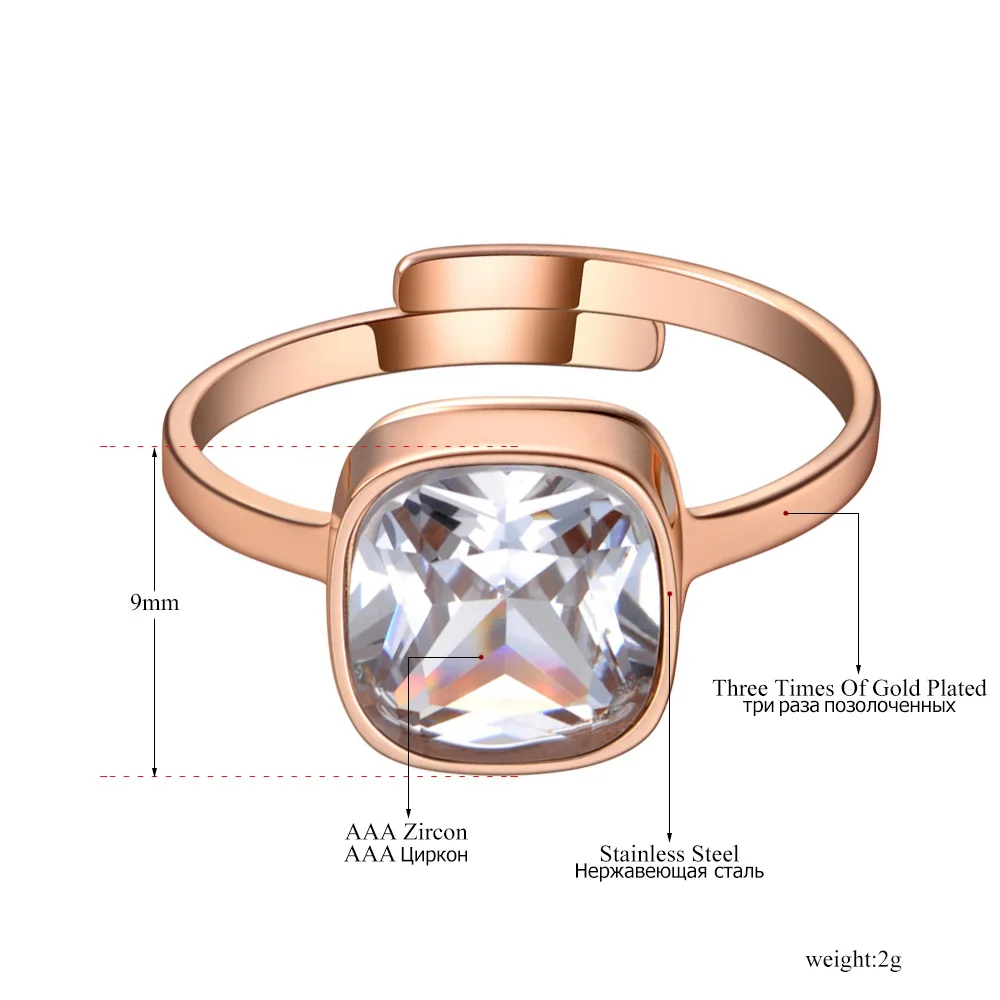 Кольцо Lokaer из нержавеющей титановой стали с блестящим дизайном обручальное