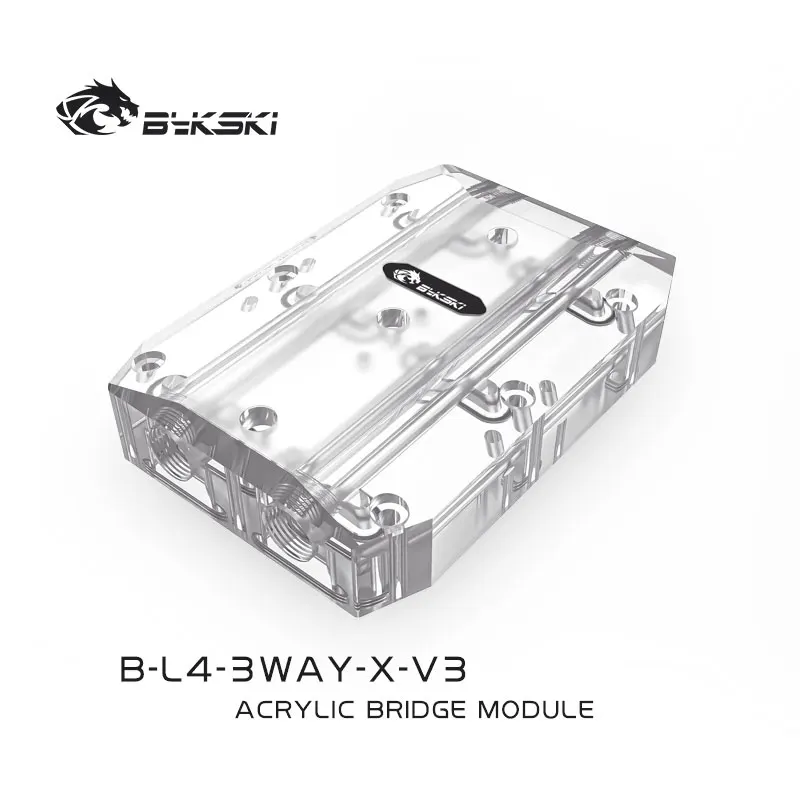 Bykski B-L4-2WAY-X-V3 Multi Graphics Card Bridging Module Acrylic Transparent Connectors For 2/3/4 GPU Connection VGA MOD | Компьютеры и