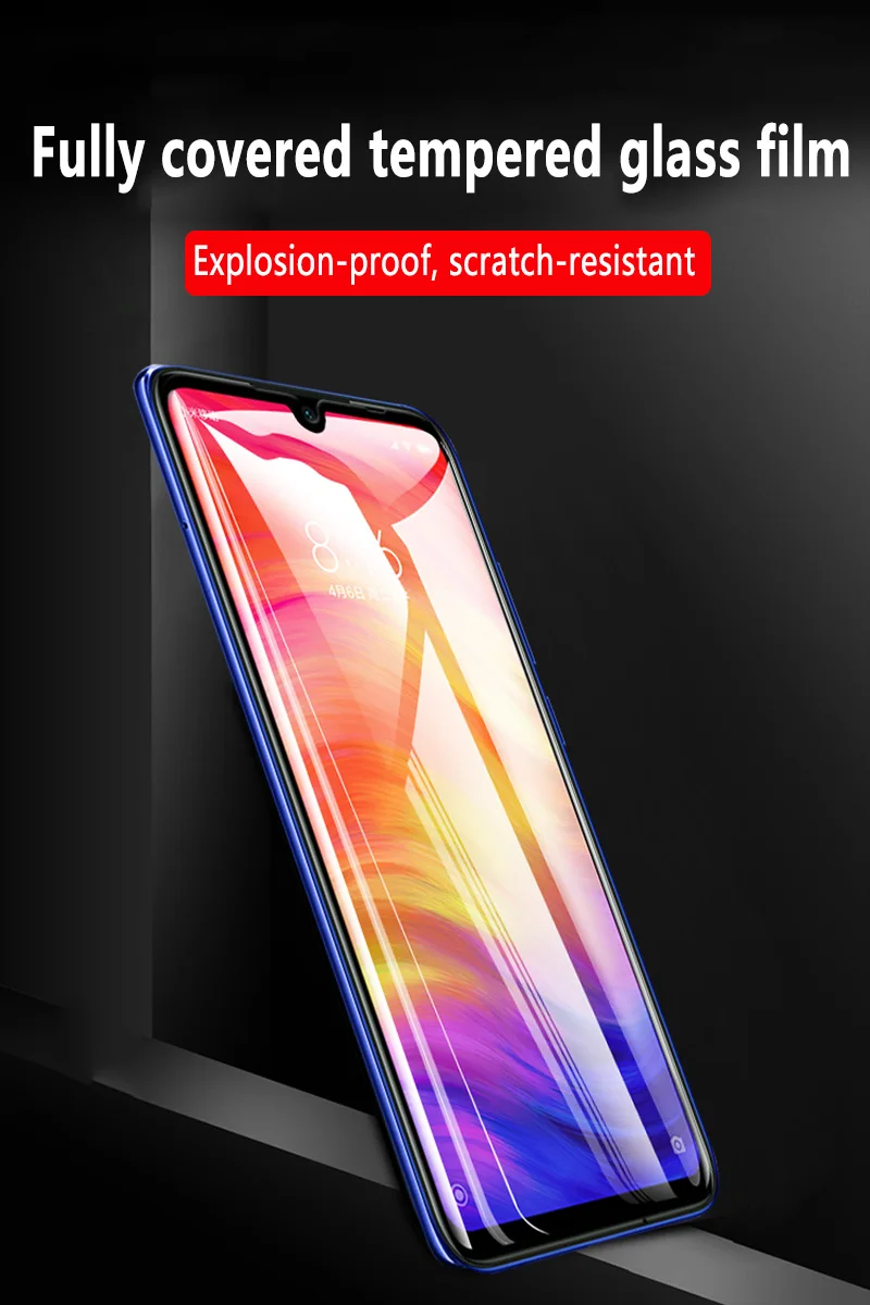 Золотой защитный экран из закаленного стекла для Xiaomi Redmi 7 Note 5 7 6Pro 5A 6A 7A Go 5plus полное покрытие Передняя пленка