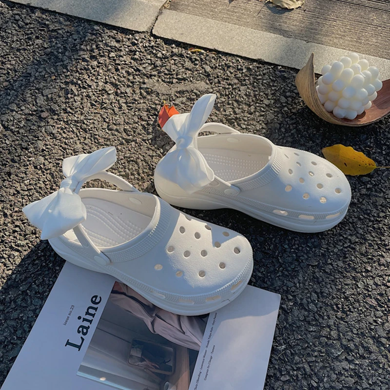 

Summer Women Clogs Quick Dry Wedges Garden Shoes Beach Sandals Antiskid Home Slippers Thick Sole Increased Flip Flops for Women