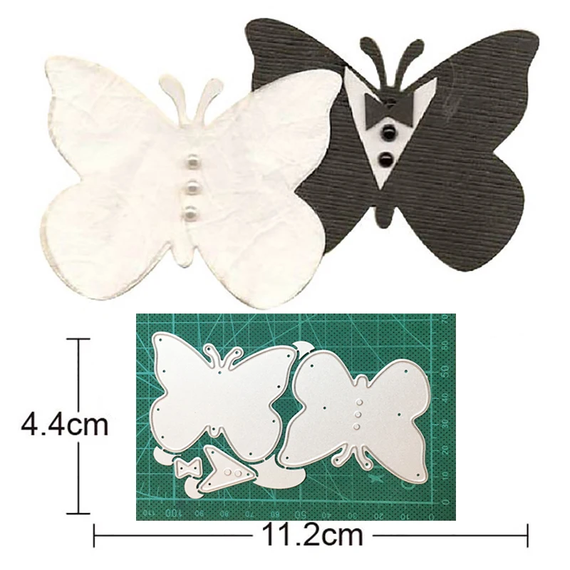 Ремесленные штампы металлические вырезанные для платья рубашки пара бабочек