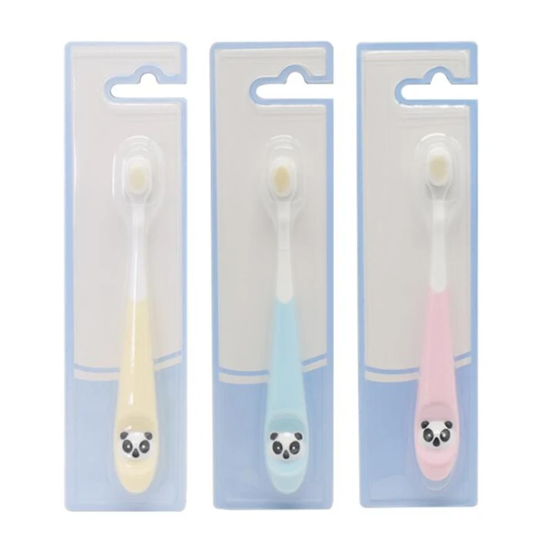 Cepillo de dientes de cerdas suaves para beb&eacute;, bonito cepillo de dientes de entrenamiento de animales de dibujos animados, cuidado Dental para beb&eacute;-4