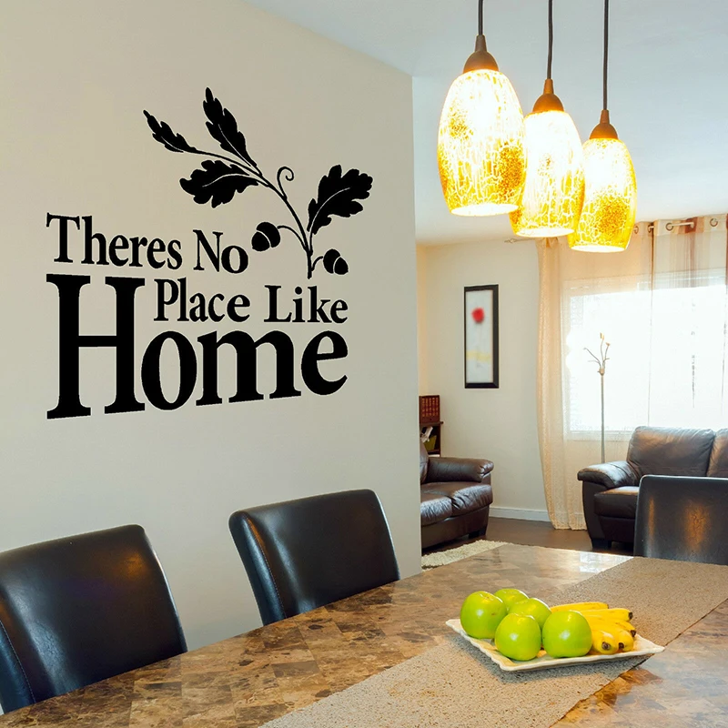 

There Is No Place Like Home Quote Wall Sticker Entryway Living Room Family Love Quote Wall Decal Kitchen Bedroom Vinyl Decor 112