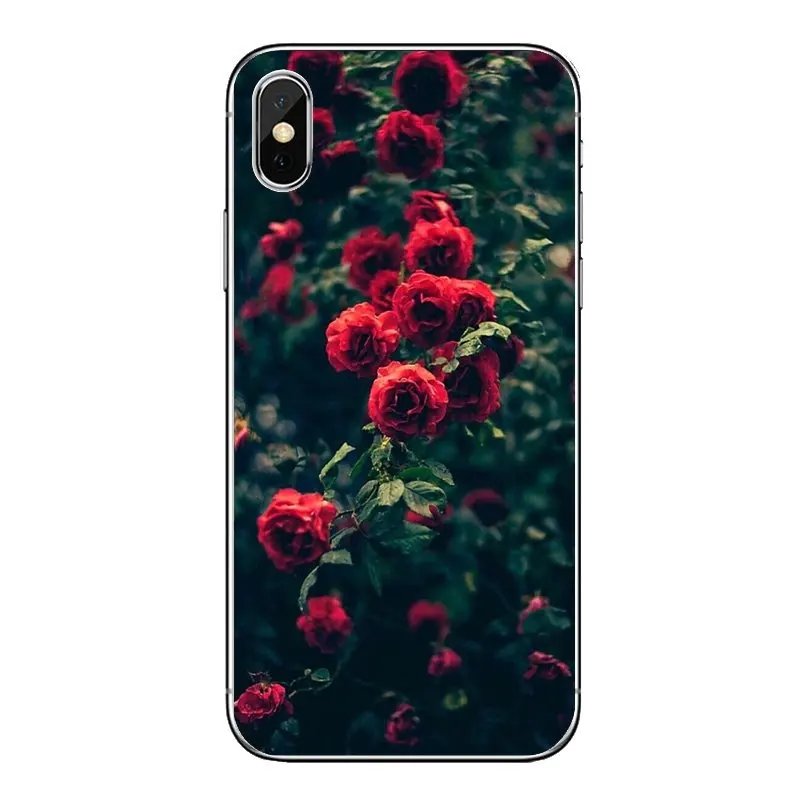 Для huawei P20 Lite Nova 2i 3i 3 GR3 Y6 Pro Y7 Y8 Y9 Prime 2018 2019 милые красные розовые розы цветок мягкие
