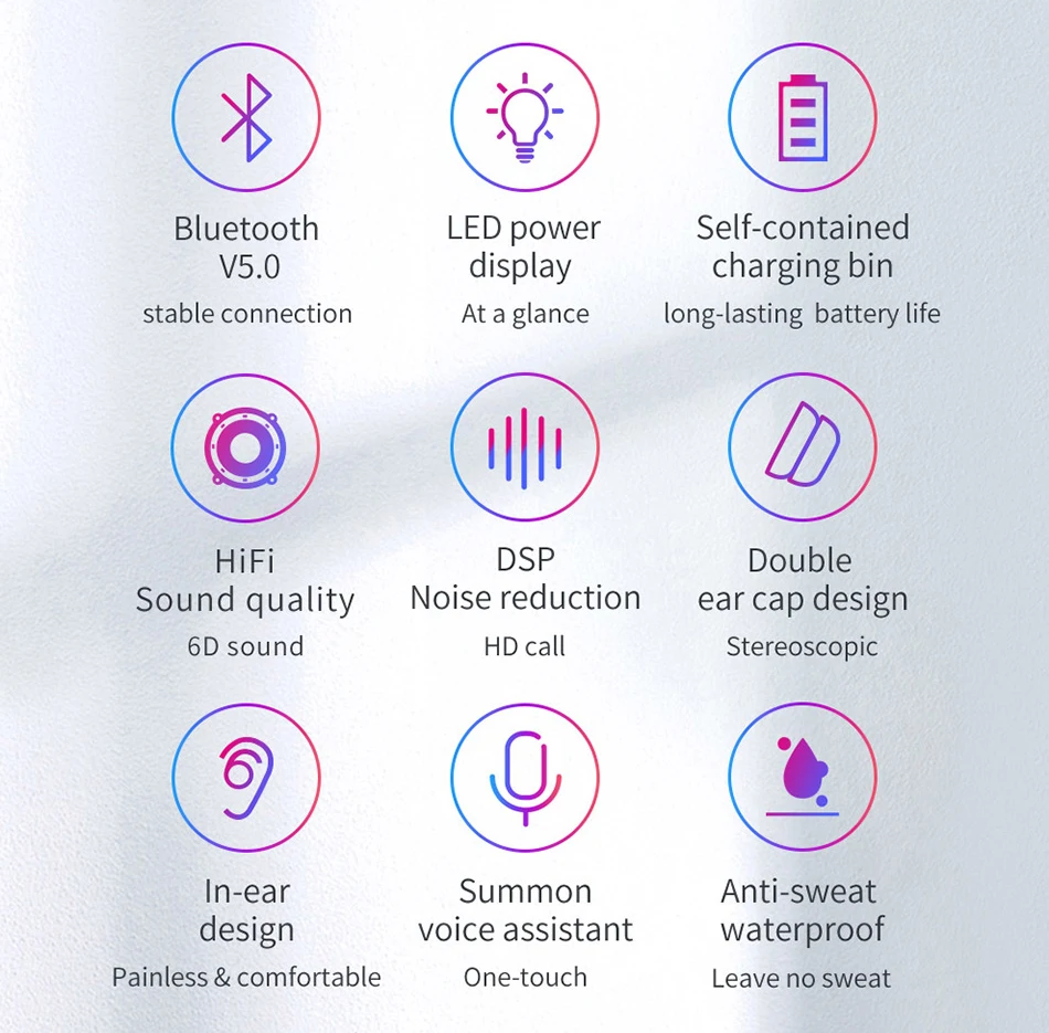 Baseus W01 TWS Bluetooth наушники беспроводные наушники Bluetooth 5,0 стерео Бас Беспроводные наушники с HD микрофоном для телефона