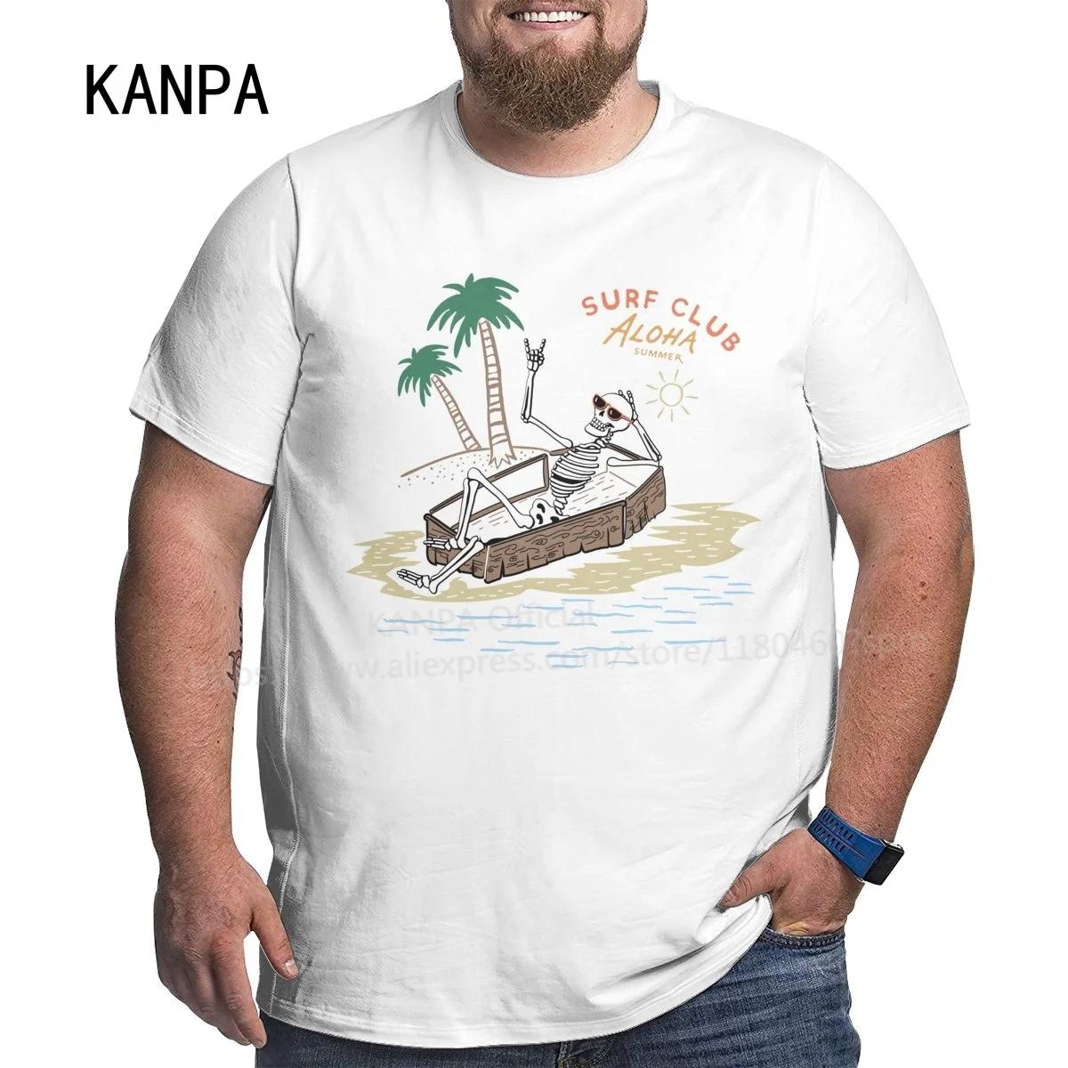 

Забавные футболки Kanpa из 100% хлопка с изображением черепа для больших мужчин, мужская одежда с рисунком, топы для тренировок, размер d, аналоги...
