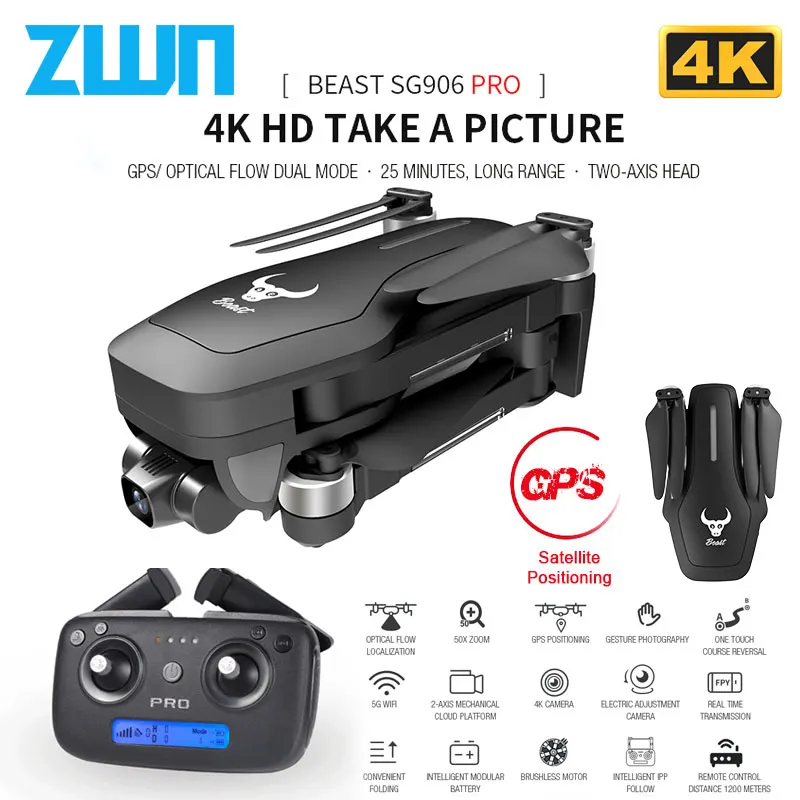 Распродажа со склада SG906 Pro GPS Дрон с Wifi FPV 4K HD камерой двухосный антивибрационный
