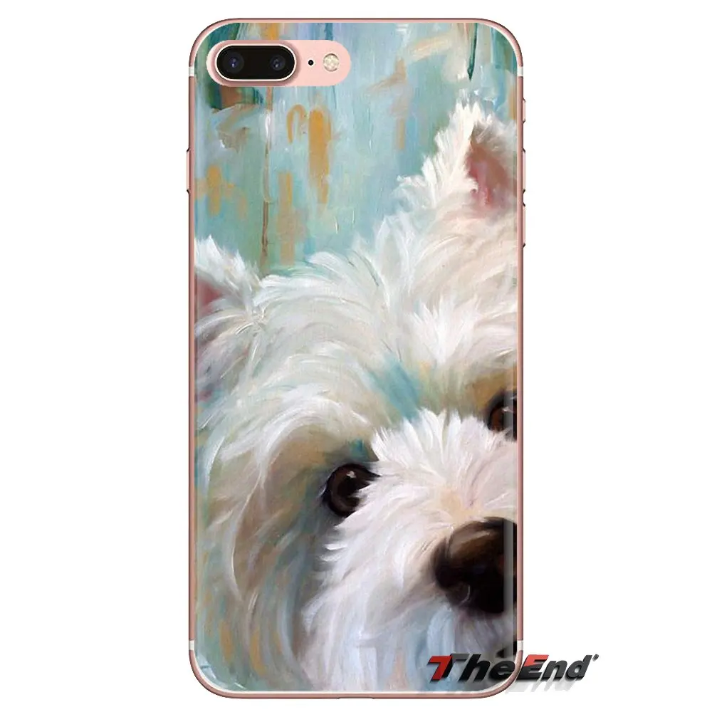 Прозрачный чехол из ТПУ с надписью I Love My Westie щенками мопса для iPod Touch Apple iPhone 4