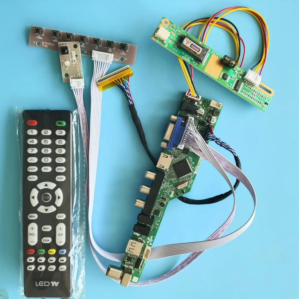 

Kit for LTN160AT02-002/H01 monitor Panel remote 30pin Screen Audio Controller Board Display HDMI USB AV 1 lamps TV VGA 1366x768