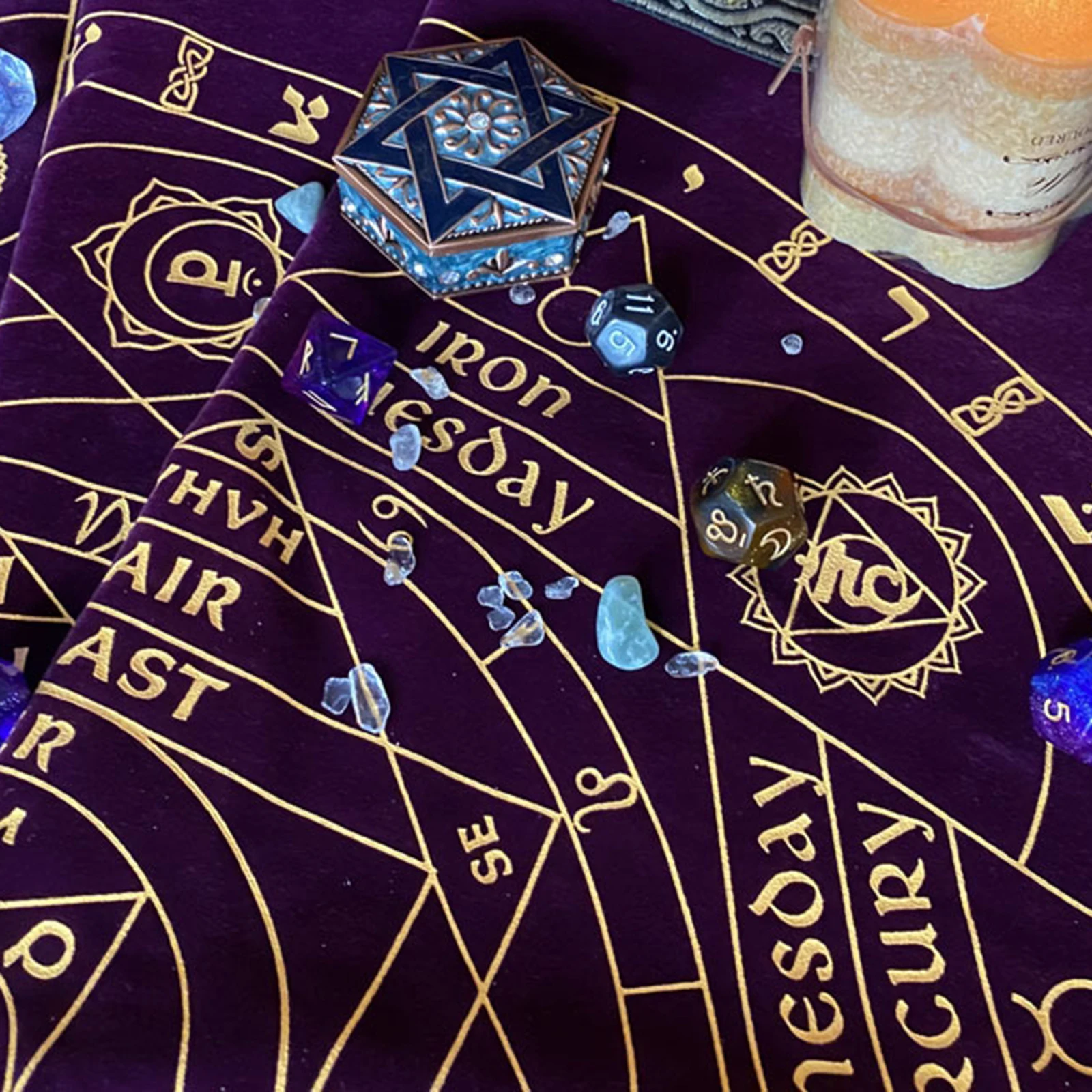 

58x58CM Astrology Altar Tarot Tablecloth Mat Tapestry Altar Piece Decor