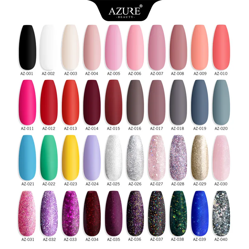 Azure Beauty 16 шт./лот набор гель-лаков для ногтей замачиваемый УФ/светодиодный гель