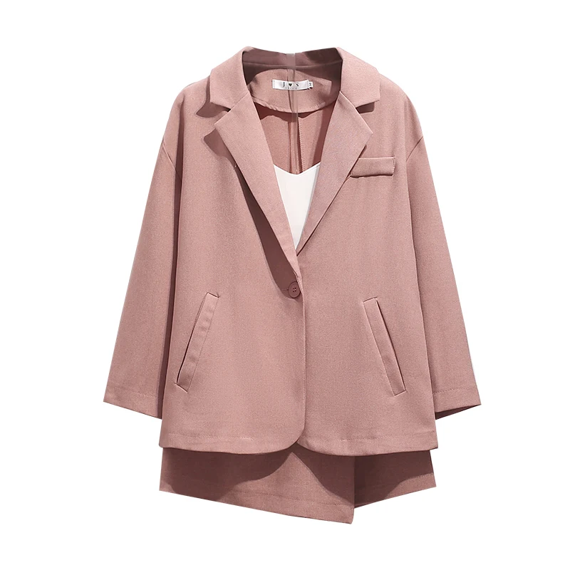 Женский офисный костюм из двух предметов жакет и юбка в западном стиле |