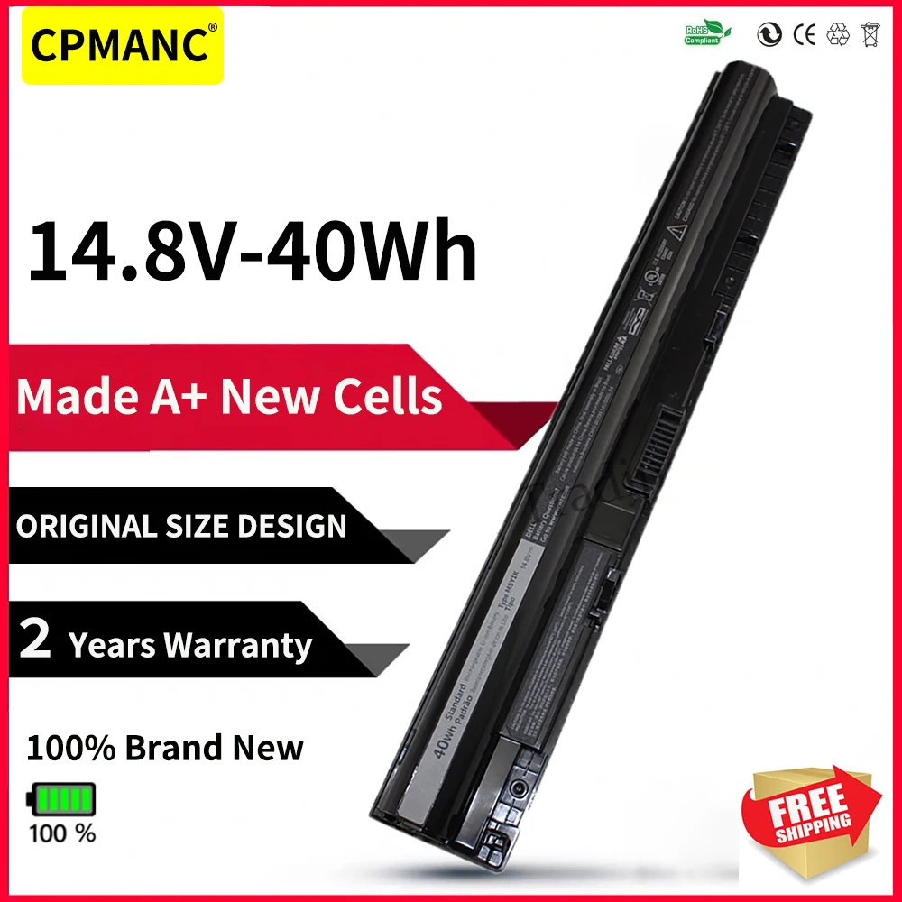 

CPMANC 14.8V 40WH Laptop Battery K185W M5Y1K For DELL Vostro 3451 3458 3551 3558 V3458 V3451 N3558 N5558 WKRJ2 GXVJ3 HD4J0