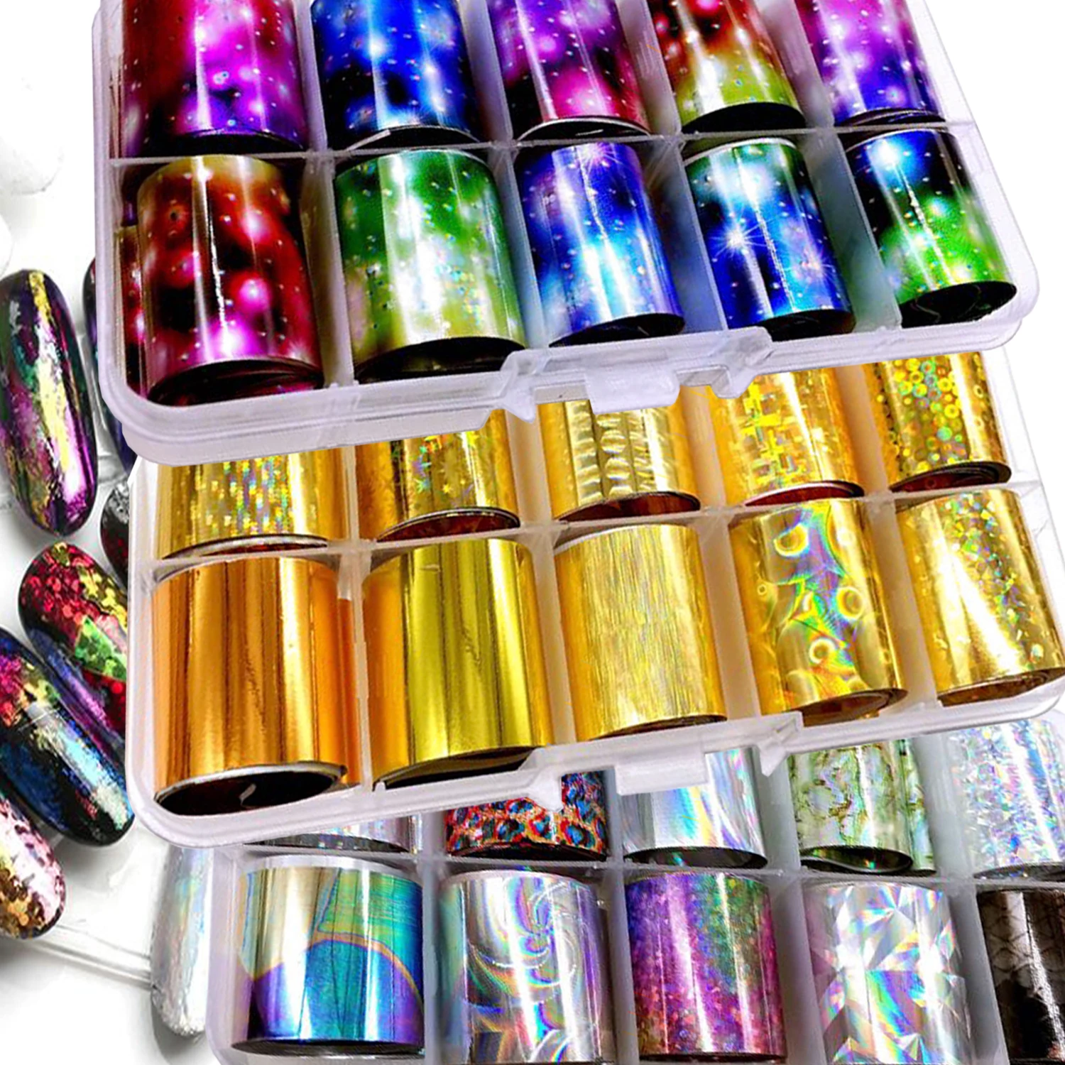 10 рулонов голографическая переводная фольга s микс звездное небо наклейки для