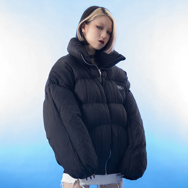 

Пуховая хлопковая парка для мужчин и женщин, брендовые толстые повседневные куртки в стиле хип-хоп, парка на молнии со съемной подкладкой, о...