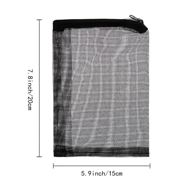 Полиэфирная Сетчатая Сумка для аквариума пруда медиа молния белая 20x15 см | Дом и