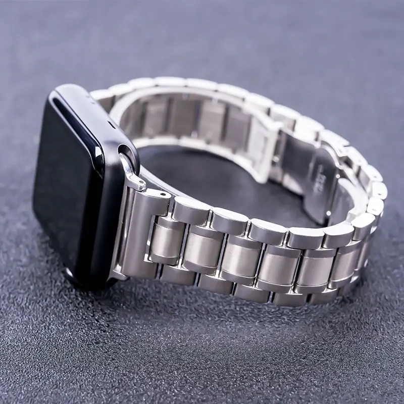 Ремешок для часов из нержавеющей стали с автоматической двойной застежкой 38 мм 40