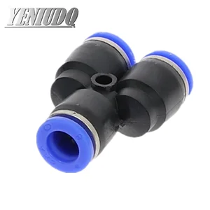 PY PW" 3 Way Port Y Shape Air Pneumatic 4mm-16mm OD Hose Tube Push in Gas Plastic Pipe Fitting Connectors Quick Fittings images - 6