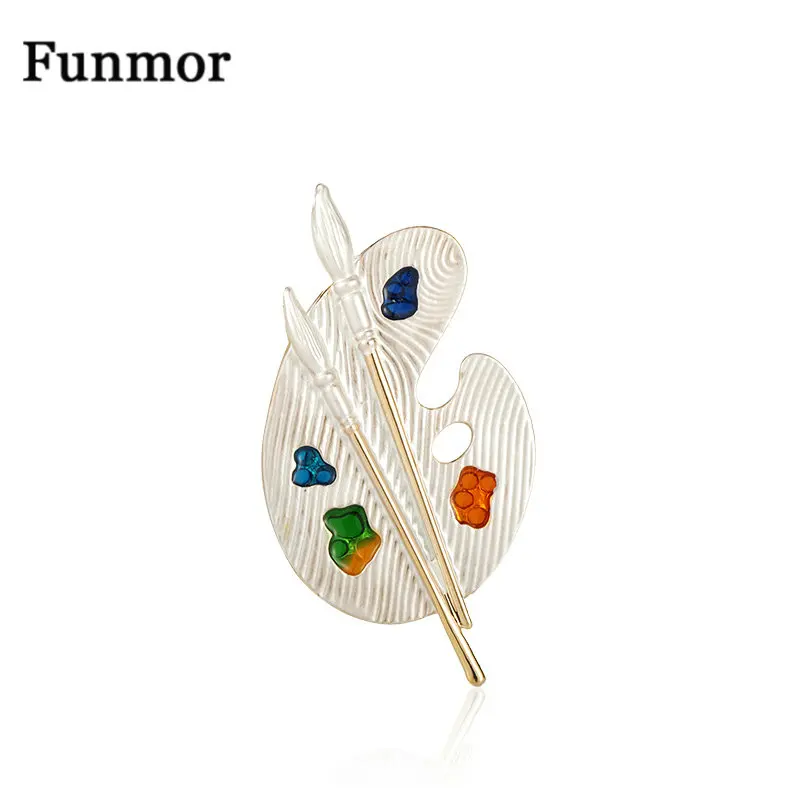 Новинка палитра эмалевых булавок Funmor из сплава для женщин искусственная