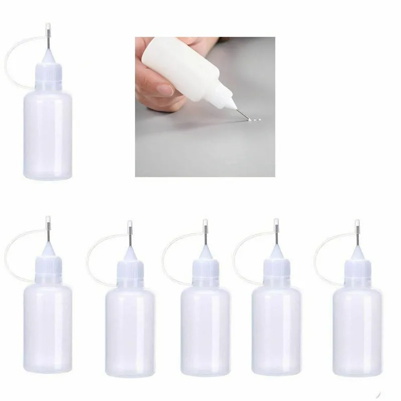 10 шт 30 мл пластиковый Клей игла аппликатора пустая выдавливаемая бутылка для