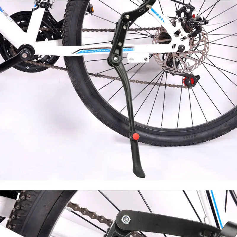 

Adjustable MTB Road Bicycle Kick Stand Kickstand Aluminum Heavy Duty Mountain Bike Cycling Support Side Rear parking rack