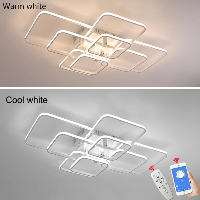 Светодиодная современная люстра потолочные светильники для гостиной спальни